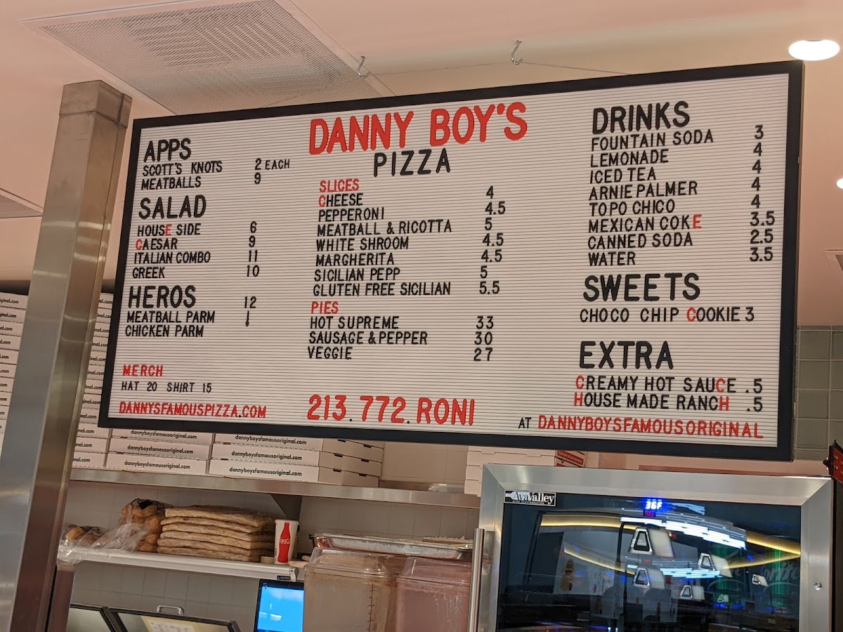 Menu Danny Boy's Famous Original Pizza-8